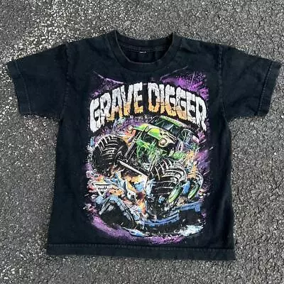 Y2K 00’s Style Monster Jam Grave Digger Graphic Monster Shirt  AN31225 • $16.99