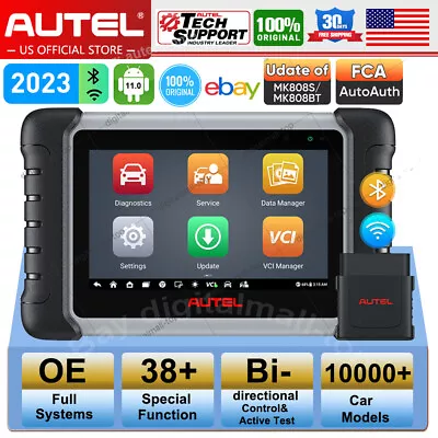 2024 Autel MaxiCOM MK808BT PRO Bidirectional Scanner Auto Diagnostic Key Coding • $529