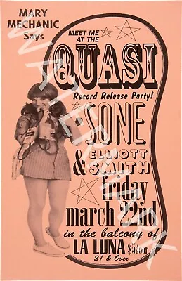 Elliott Smith - The Quasi - 1996 Vintage Music Poster • $32.59