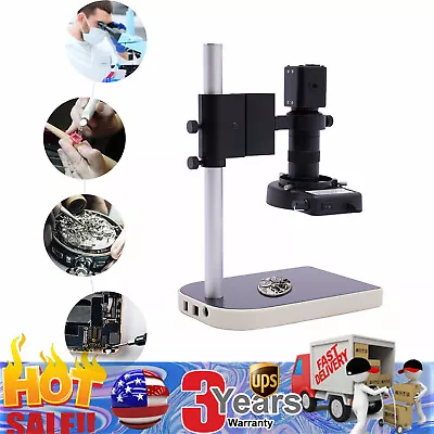 16MP HDMI Video Microscope HD Industry Camera 1080P 60FPS 10-180X Digital Camera • $99.75