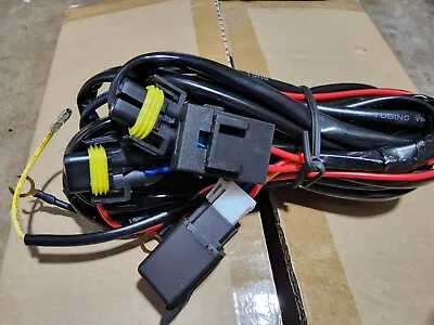 NISSAN H11/H8 LED Work Light Bar Wire Harness W/on-off Switch  Relay Cable Kit  • $19.99