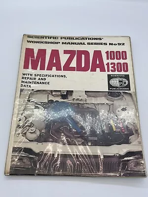 MAZDA 1000 1300 Workshop Manual Coupe & Sedan Car Service Series No 92 • $26.99