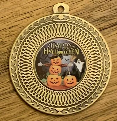 Halloween Party Medal & Ribbon Engraved Best Fancy Dress Costume Party Pumpkins • £3.49