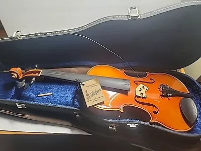 Vintage 1980 KARL HOFNER VIOLIN 8521 BUBENREUTH W/HARD CASE & CARRY ZIPPER BAG • $79