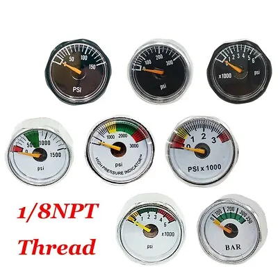 Paintball Pcp Air Rifle Pressure Gauge Micro Manometer 1/8  NPT Threads • $10.14