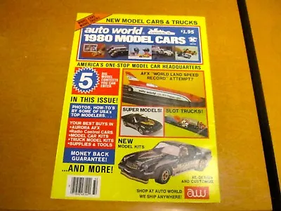 VINTAGE 1980 AUTO WORLD CATALOG 32nd EDITION MODEL CARS SLOT CARS ETC. MINT • $40