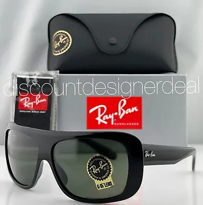 $109.99 • Buy Ray-Ban Blair RB2196 Wrap Sunglasses 901/31 Black Frame Green G-15 Lenses 61mm