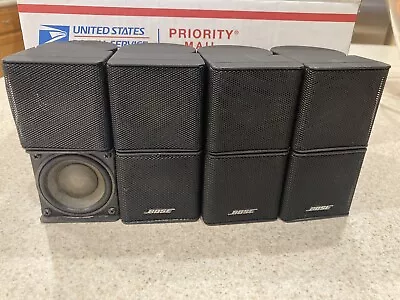 ⭐️ BOSE Mini Jewel Double Cube 4 Speakers Black Surround Satellite ⭐️ • $99.99