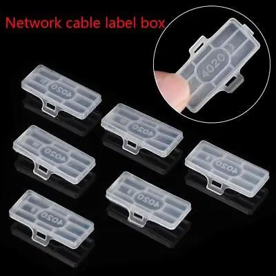 Marker Tool Cable Tie Identification Tags Fiber Organizers Cable Labels Tag Box • £5.48