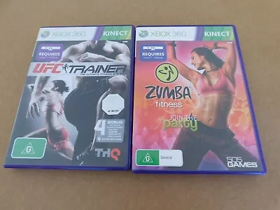 Used Xbox 360 Kinect Dvd Ufc Personal Trainer & Zumba Fitness Join The Party • $10.70