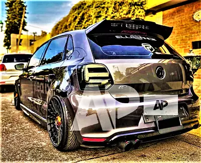 VW Polo MK5 6R 6C GTI R Batman Style Gloss Black Boot Spoiler 2009-2017 • $110.92