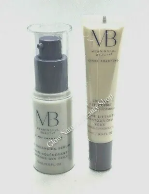 Meaningful Beauty Eye Cream Eye Enhancing Serum Set .5 Oz /15 Ml Cindy Crawford  • $44.96