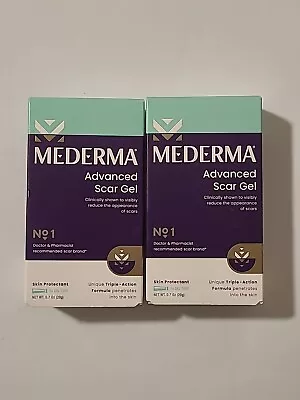 2-Mederma Advanced Scar Gel - 0.7oz 20g) Each. Expiration: 04/2026 • $28