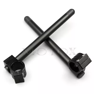$28.65 • Buy 35mm Motorcycle Handlebar Racing Adjustable Clip Ons Fork Handlebars Cafe Racer