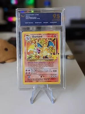 Pokemon Card Charizard ARK 9.5 GEM/MT 2021 Celebrations  Holo 4/102 PSA • $299