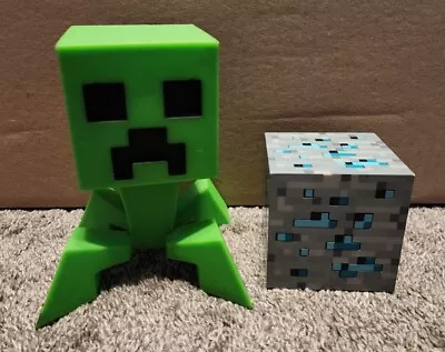 CREEPER MINECRAFT  With Diamond Block • $28.50