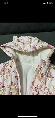 Next Baby Girls Pink Padded Winter Coat Jacket 3-6 Months BNWOT • £10