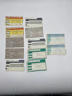 Set Of 12 Vintage Concert Ticket Stubs Tesla Van Halen And Other • $35