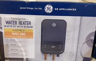 GE Appliances Whole House Tankless Water Heater 27k Watts 5.4 Gallon *New • $319