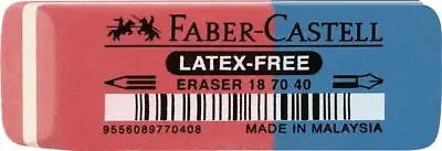 Faber-Castell Natural Rubber Eraser Red/Blue • $3.29