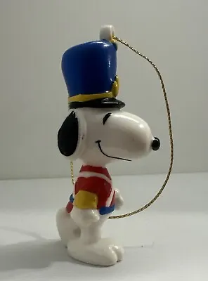 Snoopy Peanuts Band Ornament Holiday Blue Hat 2.75 Inches PVC • $5.99