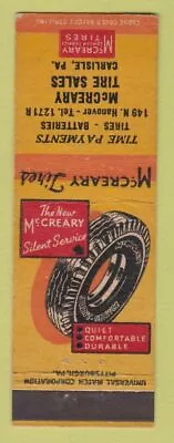 Matchbook Cover - McCreary Tires Carlisle PA • $3.99