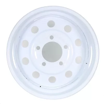 Trailer Rim Wheel 14 X 5.5 In. 14x5.5 5 Lug Bolt Wheel White Modular Design • $64.97