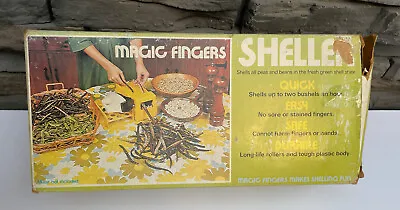 Magic Fingers Sheller Beans & Peas Model MFS711 VTG 1977 W/ Box & Manual Retro • $31.98