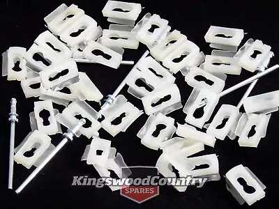 Holden Exterior Chrome Moulding Trim Clips X40 +Rivet HK-HG HQ HJ HX HZ WB LC-LX • $19.95