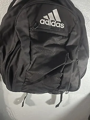 NEW Adidas Stadium 3 Rip-Stop Soccer Ball Equipment Backpack BLACK GRAY MSRP $60 • $49