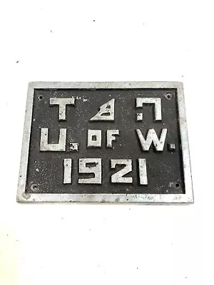 Vintage University Of Wisconsin Sorority Metal Plaque • £47.29