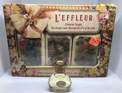 L'EFFLEUR  By Coty Perfume Women .25 Oz Cologne Miniature & 3 L’EFFLEUR Soaps • $59