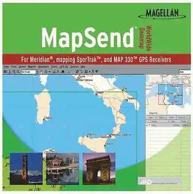  Magellan Mapsend Worldwide Basemap Mapping Software For Sportrak Topo GPS • $13.99