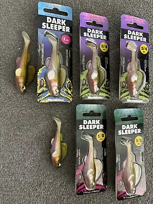 MEGABASS DARK SLEEPER SWIMBAIT LURES Bass Bait Soft Paddletail ❗️ LOT Of 8❗️ • $36