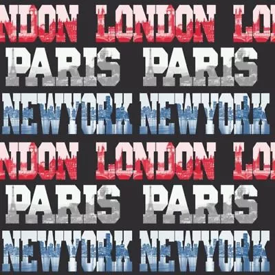 £6.89 • Buy Arthouse City Typography London Paris Newyork Feature Wallpaper  622002