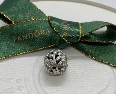$39 • Buy PANDORA Openwork Family Tree Charm 798879C01 Authentic Ale 925 Leaves
