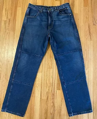 VINTAGE Draggin Jeans Mens Motorcycle Denim Kevlar Lined USA MADE 36x32 • $55