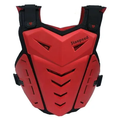 Red Motorcycle Adjustable Rider Vest Armor Off-Road Chest Racing Protective Gear • $57.99