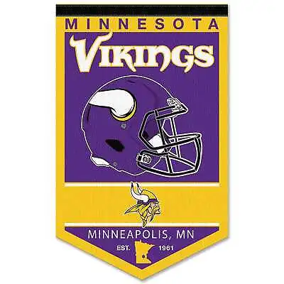 Minnesota Vikings History Heritage Logo Banner Flag • $19.95