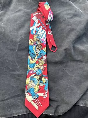 Esquire Neckwear Marvel Comics X-Men Wolverine Cyclops Vintage Necktie Novelty • $35.99