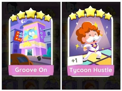 Groove On & Tycoon Hustle Combo | Set 18 Monopoly Go 5 Stars🌟sticker • $13.99