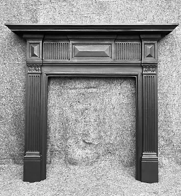 Large Antique Victorian / Edwardian Cast Iron Fireplace / Fire / Stove  Surround • £710