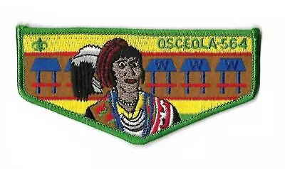 OA 564 Osceola F3 BSA Flap GREEN Border • $7.95