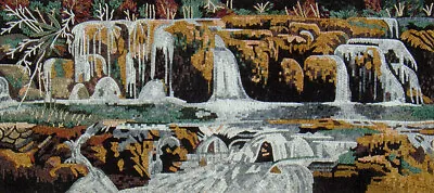 LS008 88.58 ×39.37  Cascades Waterfall Block Landscape Mosaic Art • $2729