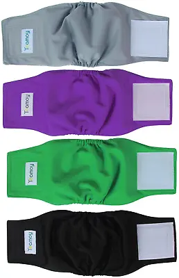 Male Dog Diaper Reusable Washable Diapers Puppy Training Belly Band Padded Wrap • $54.30