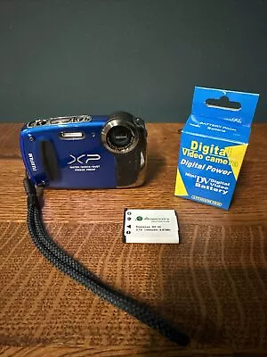 Fujifilm FinePix  XP-55WM 14MP Blue Digital Camera Waterproof W/ New Battery • $44.99