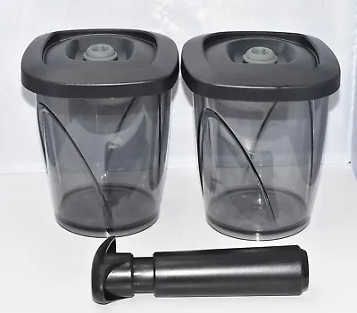 Vacu Vin - Storage Vacuum Food/Coffee Saver/Preserver With Pump 44 Oz. 3Pc Set • $45