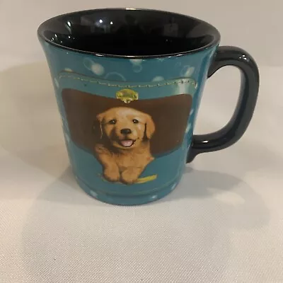 Keith Kimberlin Encore Group Yellow Lab Puppy Dog Blue Animal Bubbles Cup Mug • $7.64