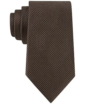 New MICHAEL KORS Silk Sorento Solid Brown Tie Free Shipping • $17