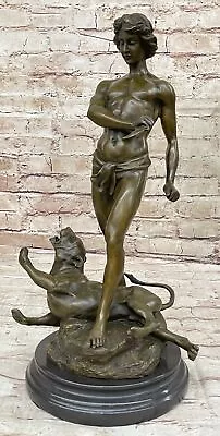 Handcrafted Bronze Sculpture SALE Mar Nude Semi Potet Loys By Leopard Youth Deal • $469